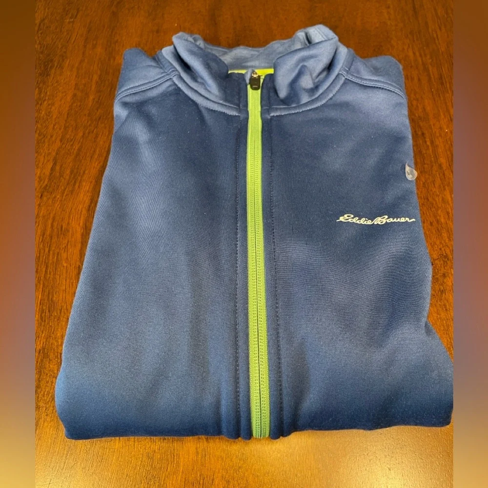 Eddie Bauer Women’s Blue Full Zip Jacket FreeHeat Lightweight Size: Small - Picture 15 of 16